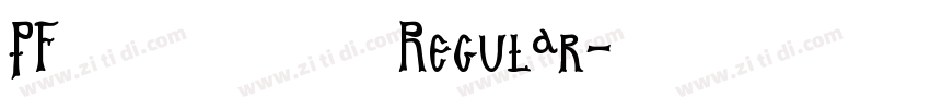 PF频凡胡涂体 Regular字体转换
